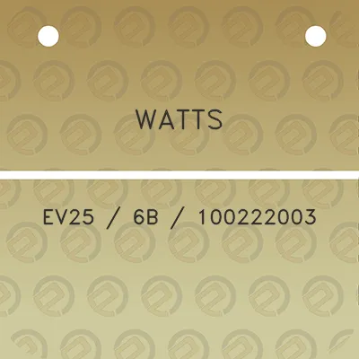 watts-ev25-6b-100222003