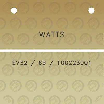 watts-ev32-6b-100223001