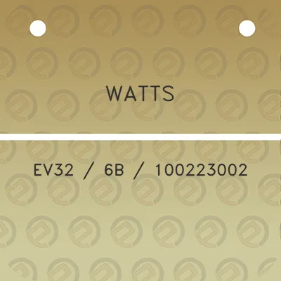 watts-ev32-6b-100223002