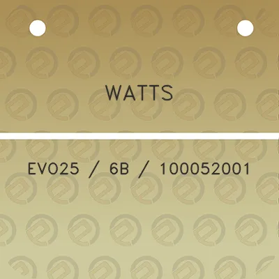 watts-evo25-6b-100052001