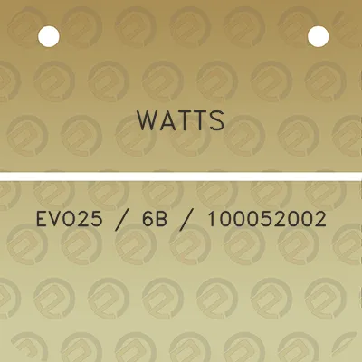 watts-evo25-6b-100052002