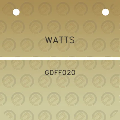 watts-gdff020