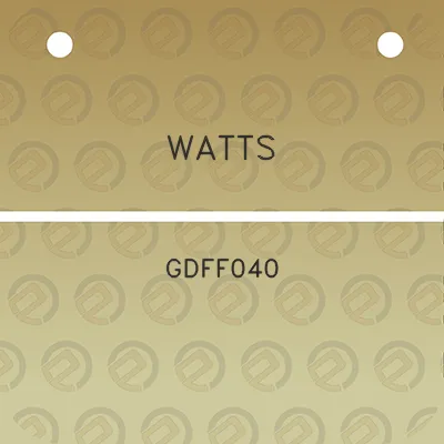 watts-gdff040