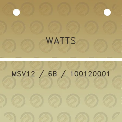 watts-msv12-6b-100120001