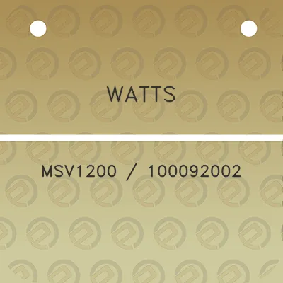 watts-msv1200-100092002