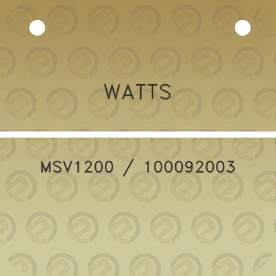 watts-msv1200-100092003