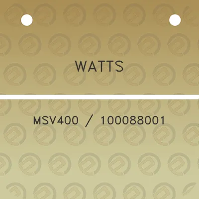 watts-msv400-100088001