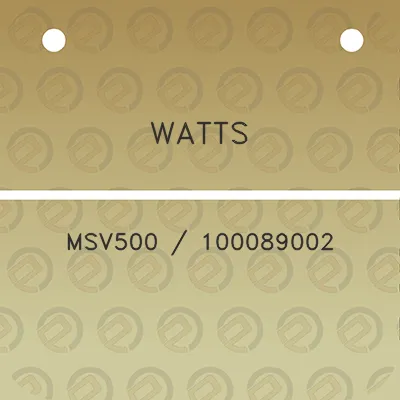 watts-msv500-100089002