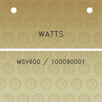 watts-msv600-100090001