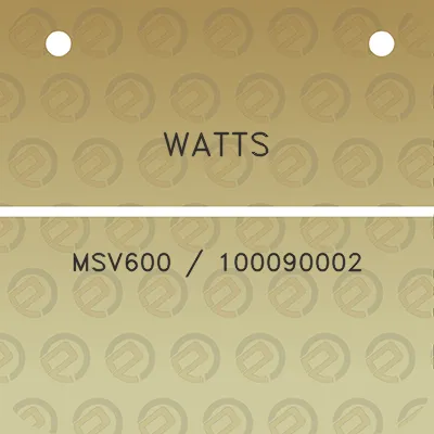 watts-msv600-100090002