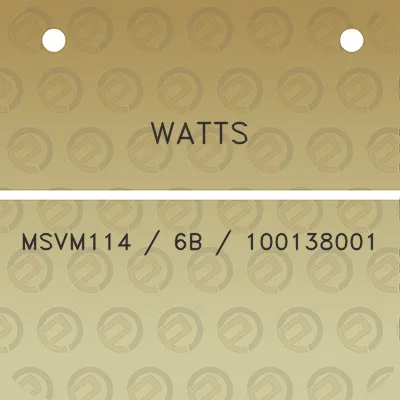 watts-msvm114-6b-100138001