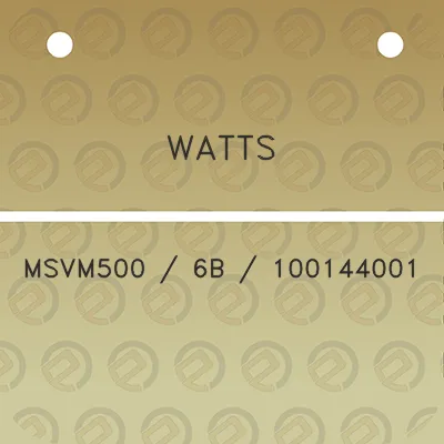 watts-msvm500-6b-100144001