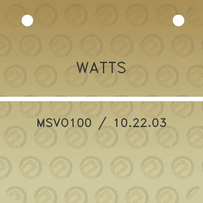 watts-msvo100-102203