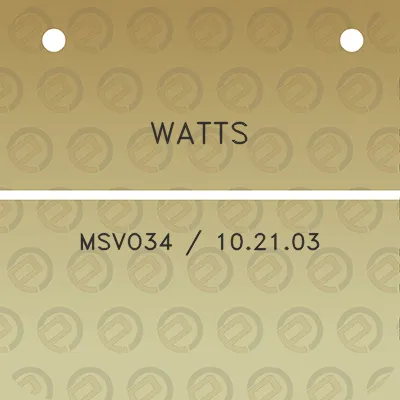 watts-msvo34-102103