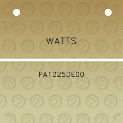 watts-pa1225de00