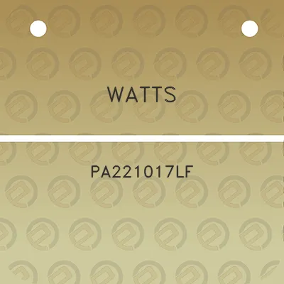 watts-pa221017lf