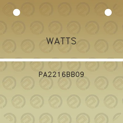 watts-pa2216bb09