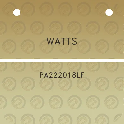 watts-pa222018lf