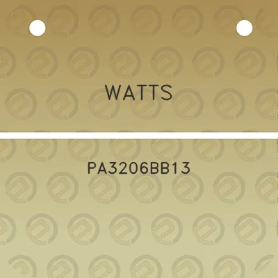 watts-pa3206bb13