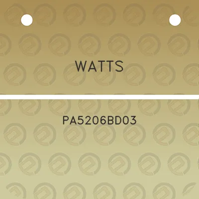 watts-pa5206bd03