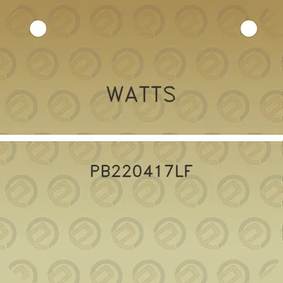 watts-pb220417lf