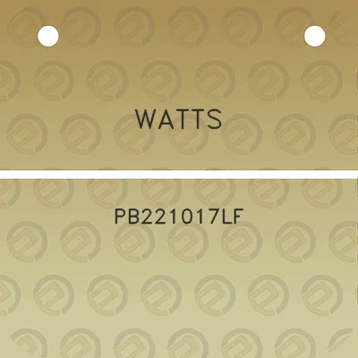 watts-pb221017lf