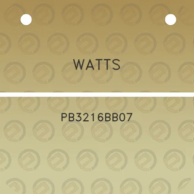 watts-pb3216bb07