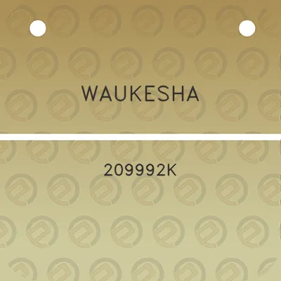 waukesha-209992k