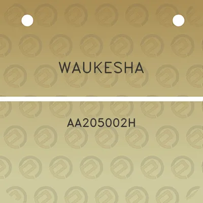 waukesha-aa205002h