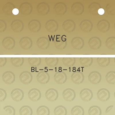 weg-bl-5-18-184t