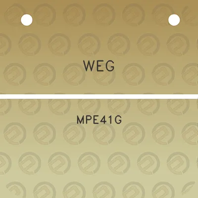 weg-mpe41g