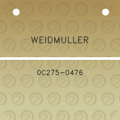 weidmuller-0c275-0476