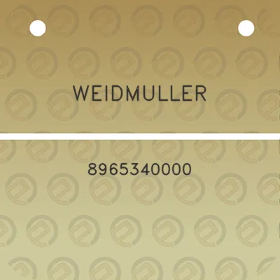 weidmuller-8965340000