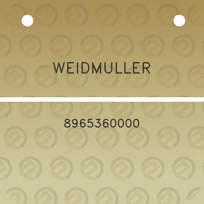 weidmuller-8965360000