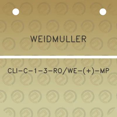 weidmuller-cli-c-1-3-rowe-mp