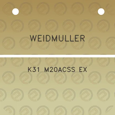 weidmuller-k31-m20acss-ex