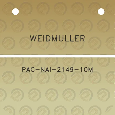 weidmuller-pac-nai-2149-10m