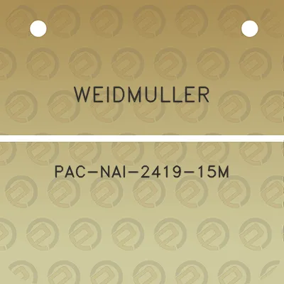 weidmuller-pac-nai-2419-15m