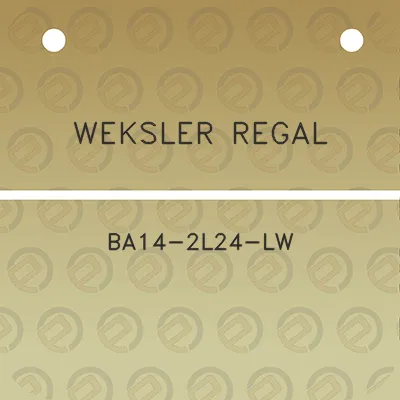 weksler-regal-ba14-2l24-lw