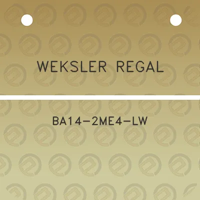 weksler-regal-ba14-2me4-lw