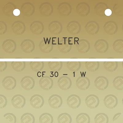 welter-cf-30-1-w