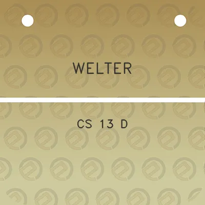 welter-cs-13-d