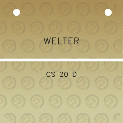 welter-cs-20-d