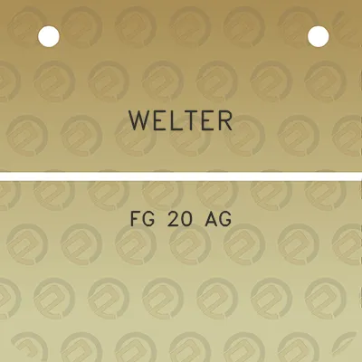 welter-fg-20-ag