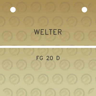 welter-fg-20-d