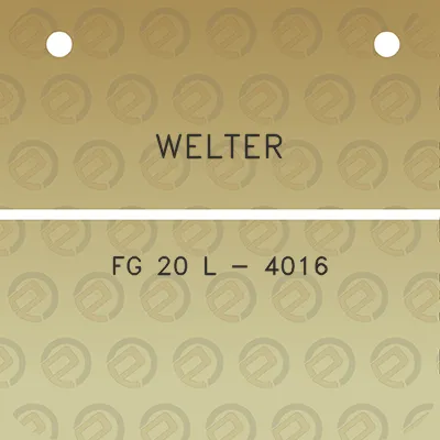 welter-fg-20-l-4016