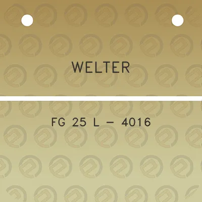 welter-fg-25-l-4016