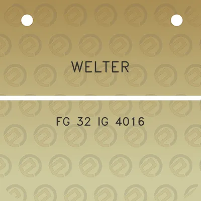 welter-fg-32-ig-4016