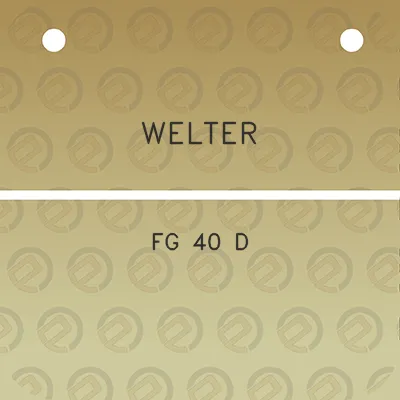 welter-fg-40-d