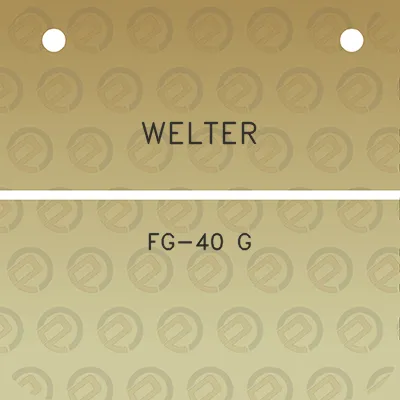 welter-fg-40-g